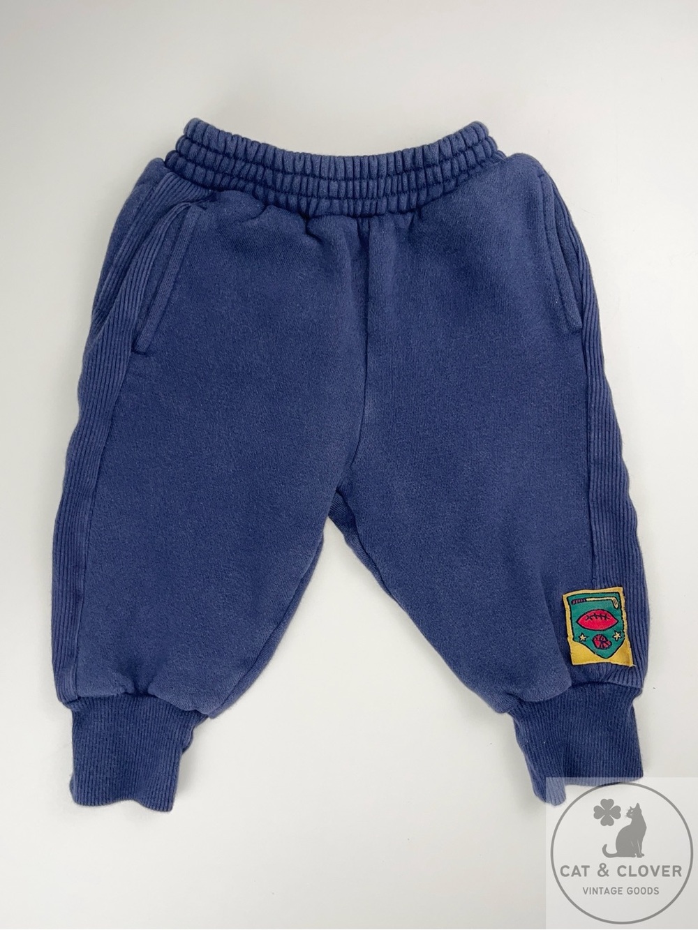 Gymboree 1995 School Days Rainbow Tag Navy Vintage Infant Sports Sweatpants